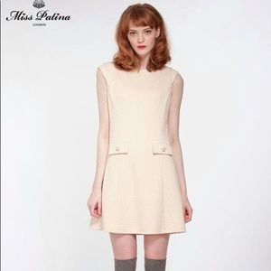Cream colored Miss Patina London Twiggy dress
